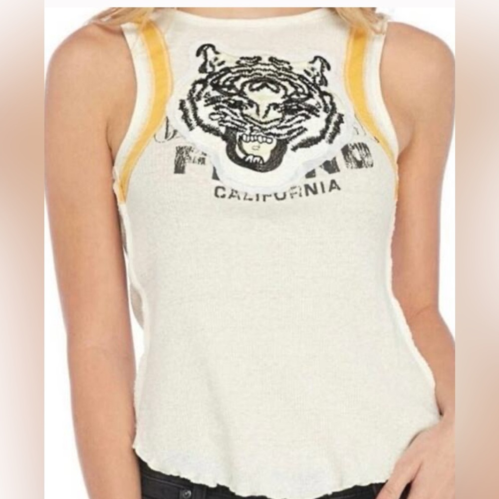 Free People Mini Moto Tank L NWT white - Picture 4 of 11